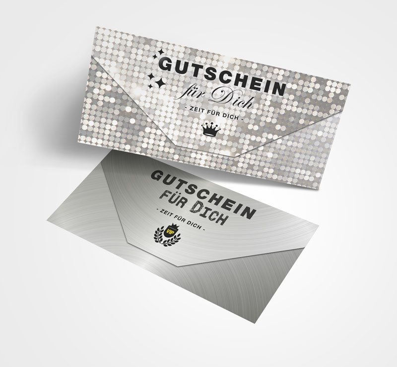 Geschenkgutschein für eine VIP Private Shopping Party - silber