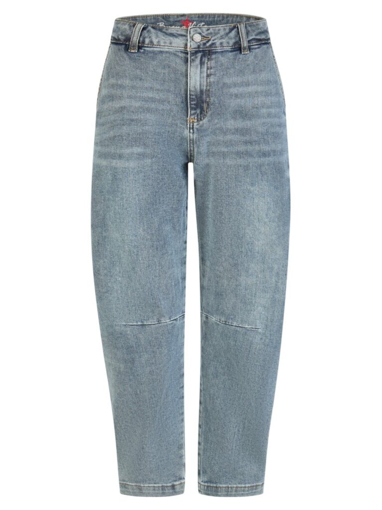 Barrel stretch denim