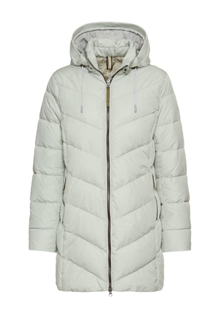 Wattierte Jacke mit abnehmbarer Kapuze