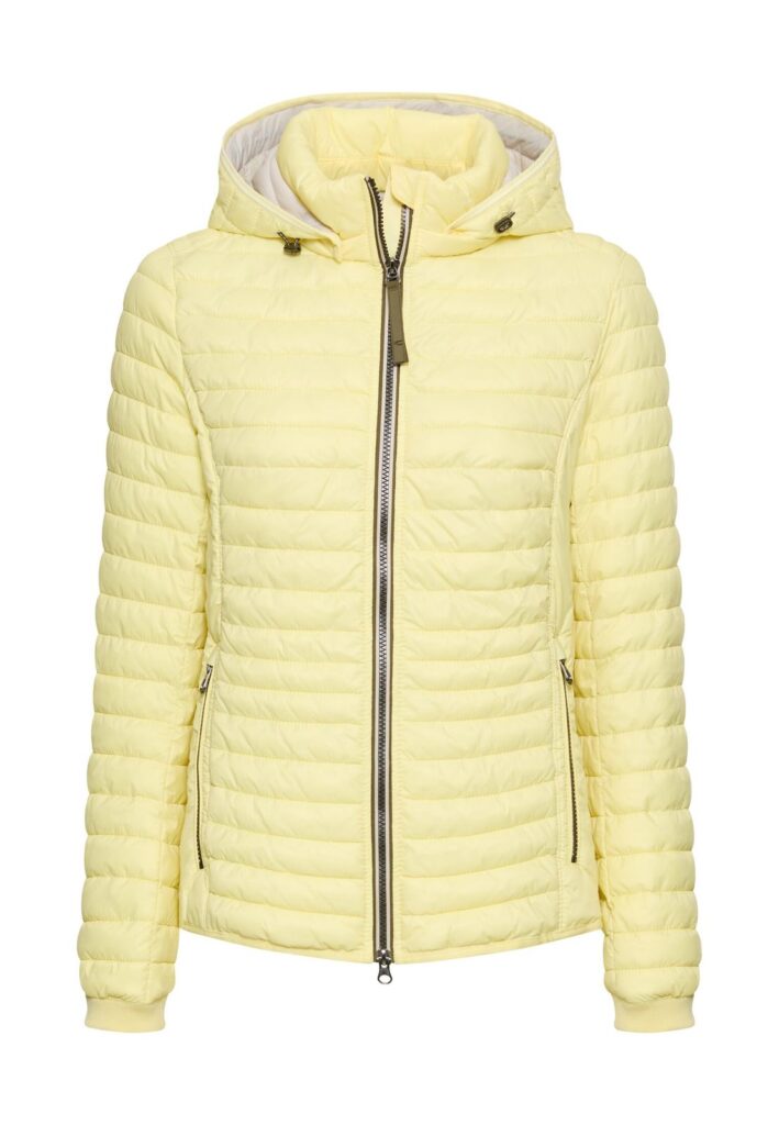 Gefütterte Jacke mit abnehmbarer Kapuze