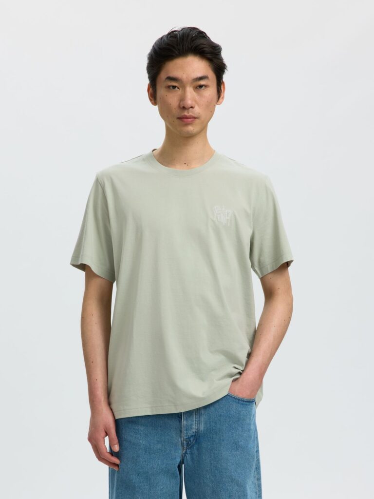 SLHASPEN EMB SS O-NECK TEE