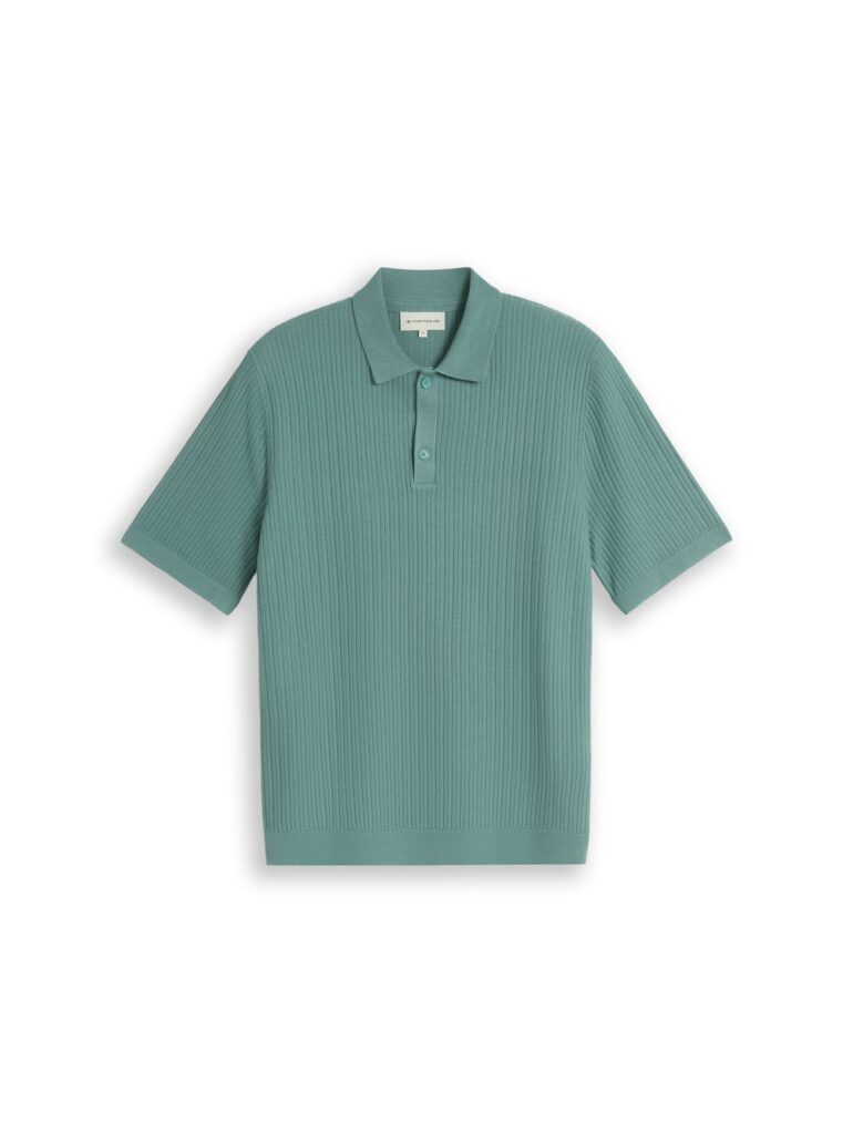 Strick-Poloshirt aus Baumwolle
