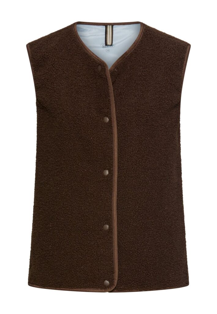 Teddy Weste mit seitlichen Eingrifftaschen