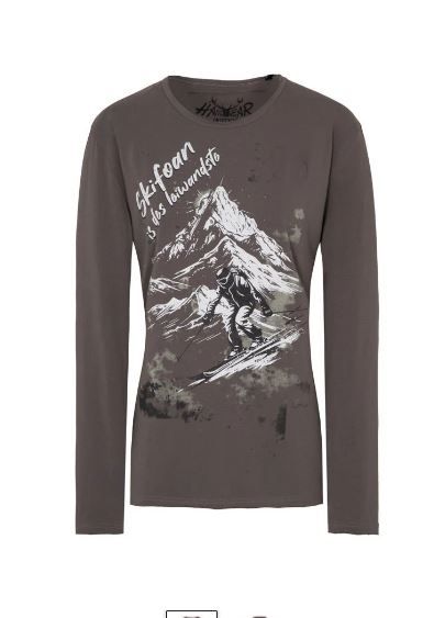 Shirt Leiwand grau