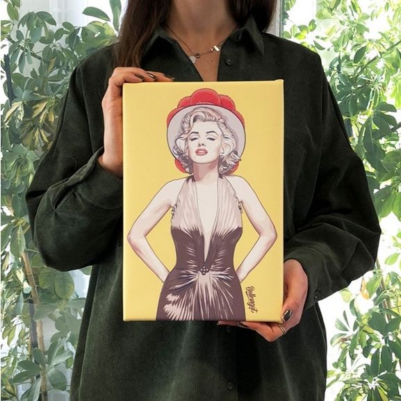 Bild 20x30 Marilyn gelb