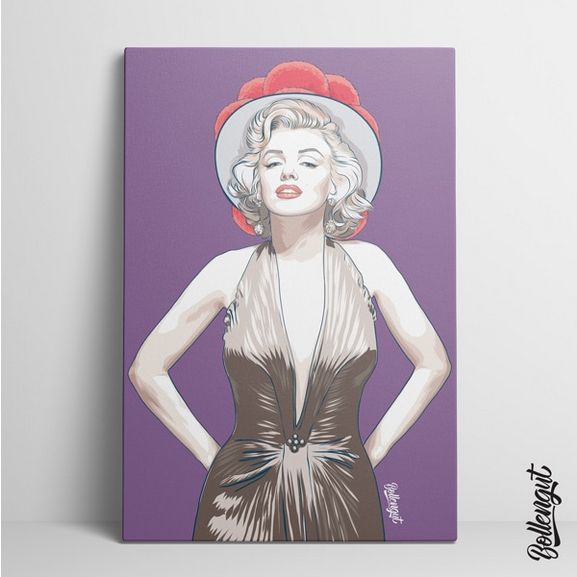 Bild 40x60 Marilyn lila