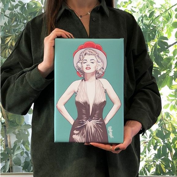 Bild 20x30 Marilyn türkis