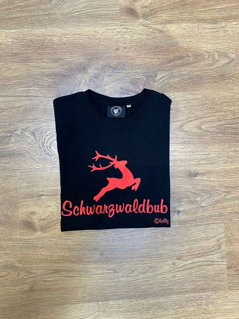 T-Shirt kurzarm mit Rundhals Schwarzwaldbub Billy