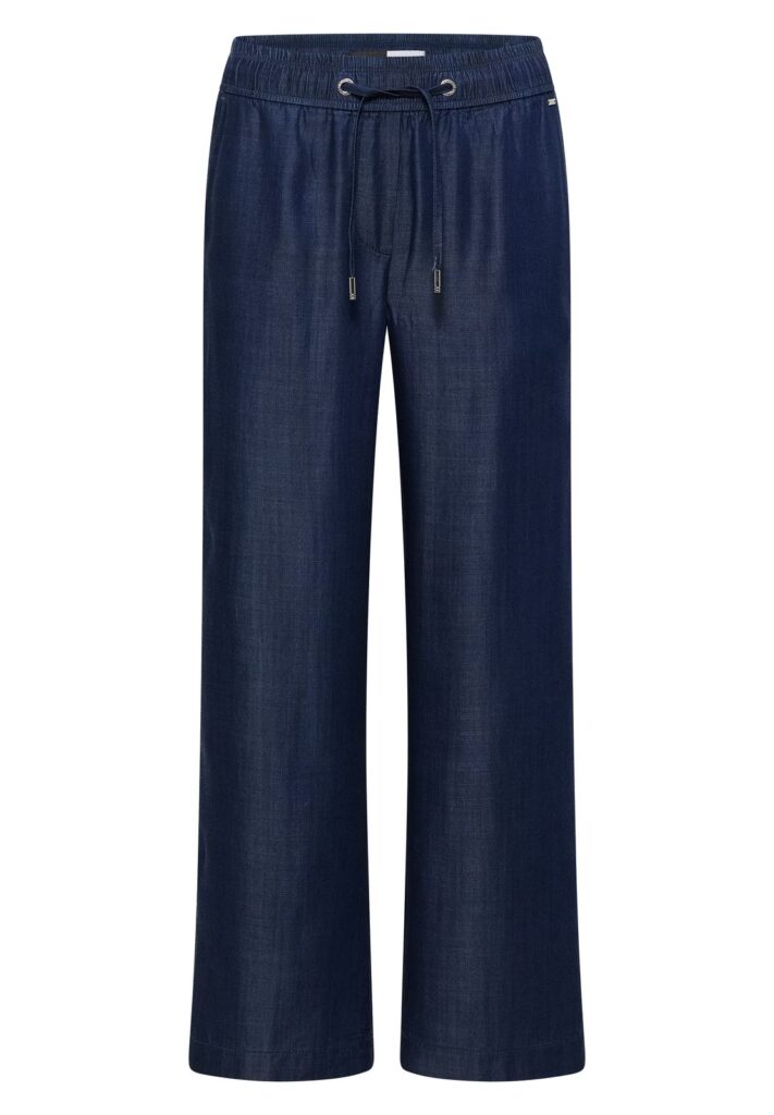 Wide Leg Hose in Denim-Optik