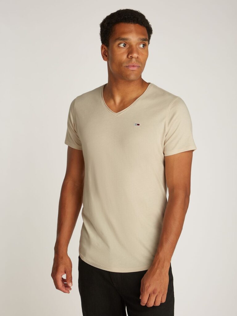TJM XSLIM JASPE V NECK