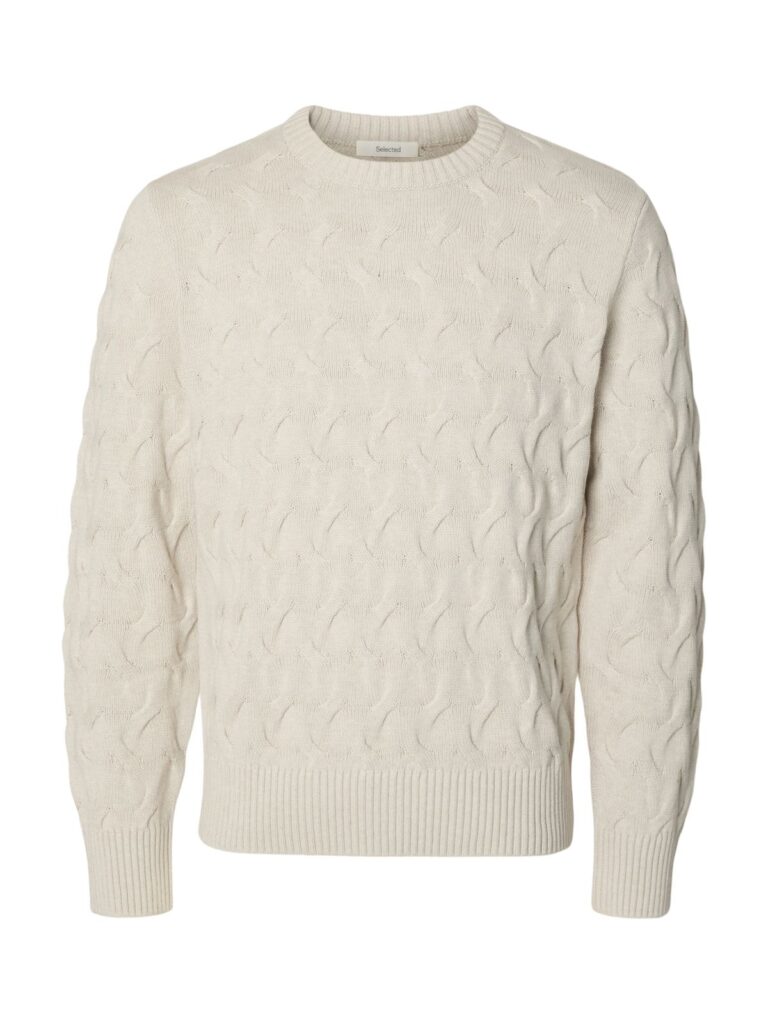 SLMCARLOS LS CABLE CREW NECK NOOS
