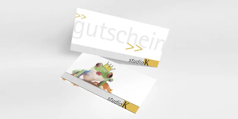 Geschenkgutschein für Filiale von studioK